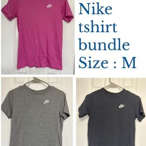 Kids Nike T-Shirt Trio - Pink, Gray, Black